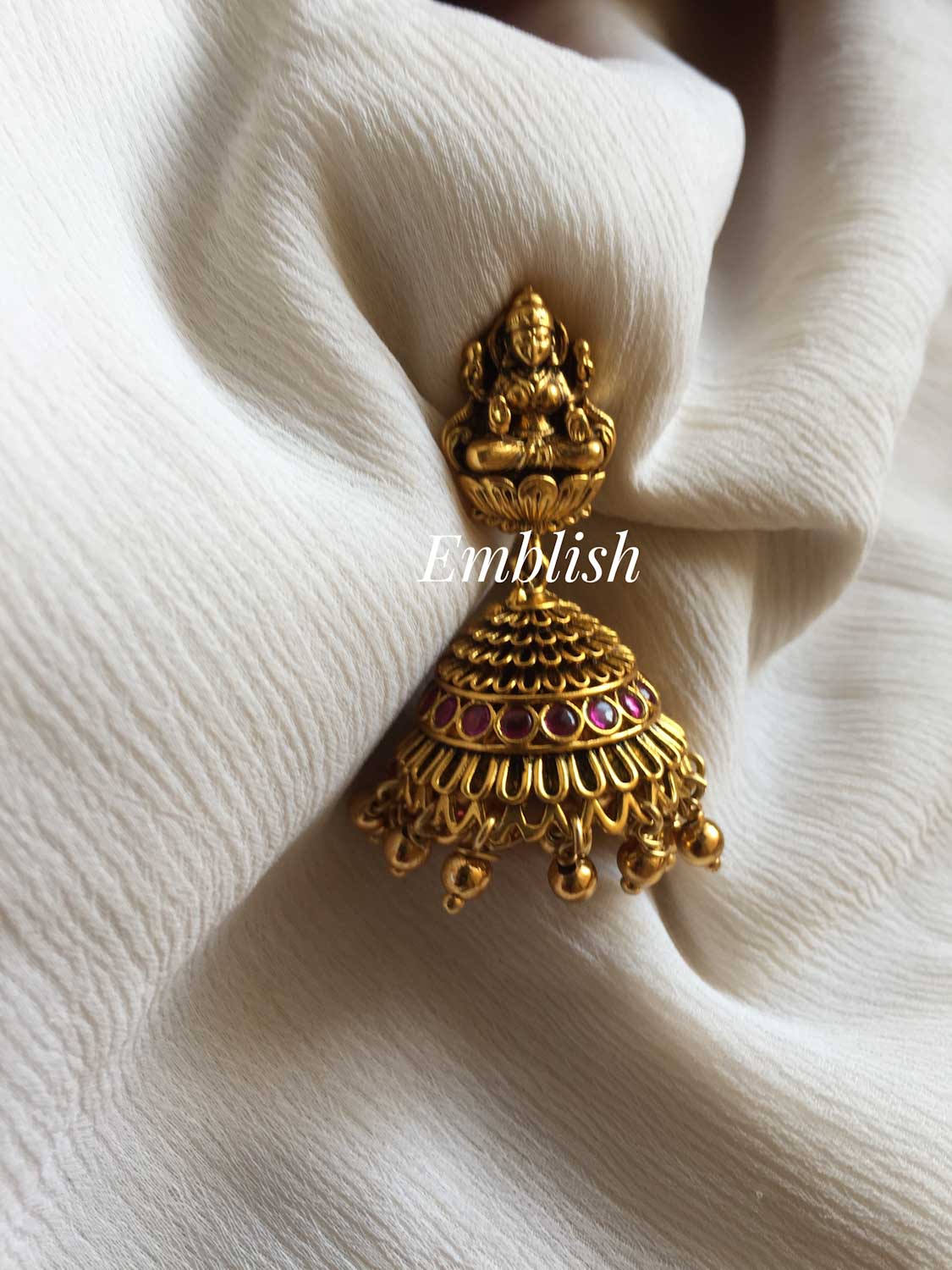 Gold alike Antique Bold Lakshmi neckpiece 